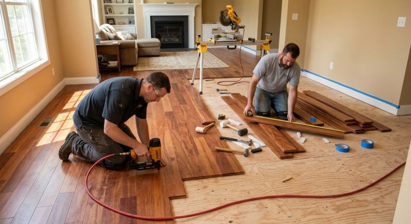 Cherry Floor Installation in Shepherdstown, WV