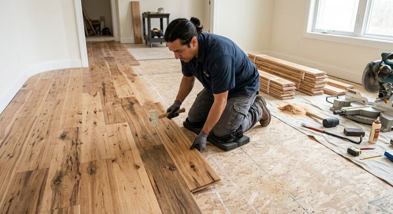 Hickory Floor Installation in Leesburg, VA