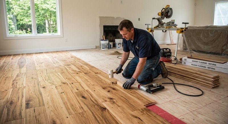 Hickory Floor Installation in Leesburg, VA