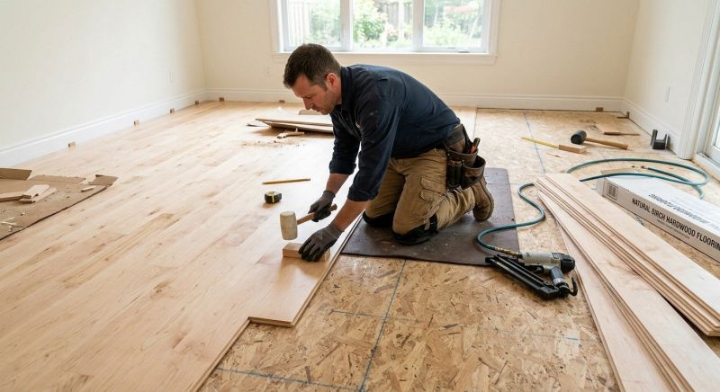 Maple Flooring Installation in Clarksburg, MD