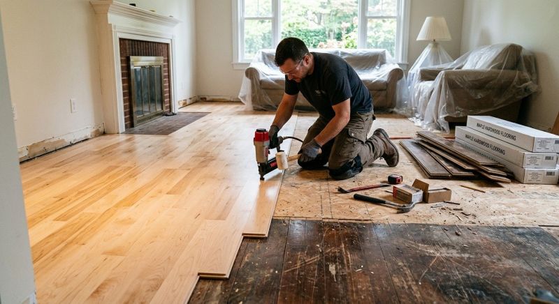Maple Flooring Installation in Oakton, VA