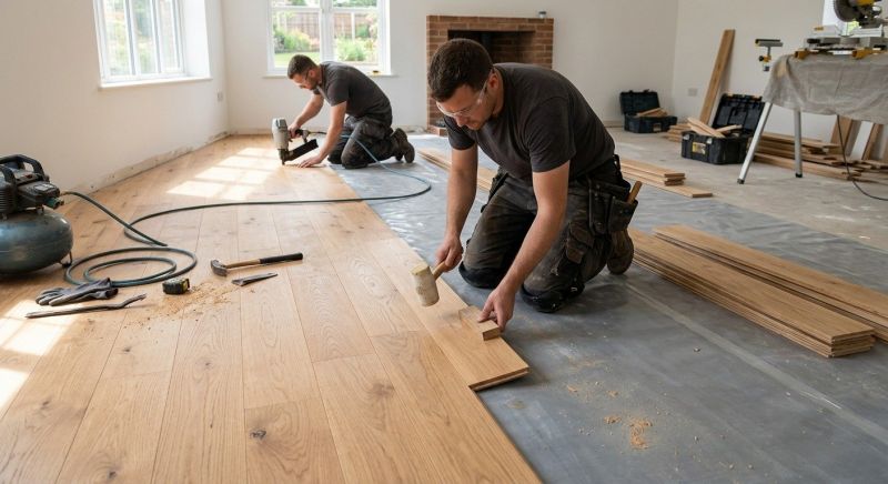 Oak Floor Installation in Mount Airy, MD