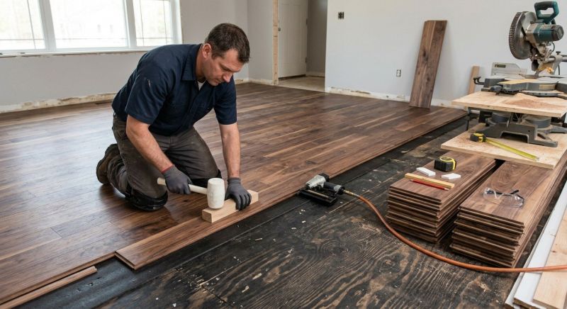 Walnut Flooring Installation in Leesburg, VA