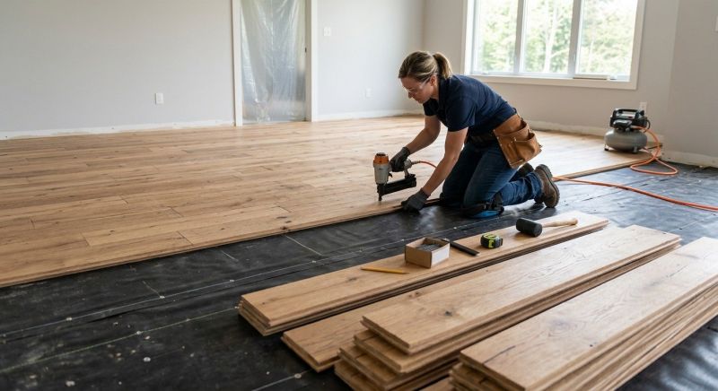 Walnut Flooring Installation in Leesburg, VA