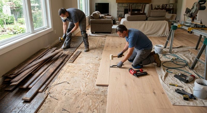 Wood Floor Replacement in Vienna, VA